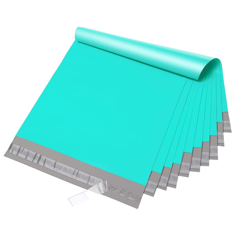 Fuxury Poly Mailers 12x15.5 Inch 200pc Teal, Shipping Envelopes for Clothing, Self Sealing Envelopes Boutique Custom Bags Enhanced Durability Multipurpose Keep Items Safe Protected - Image 1